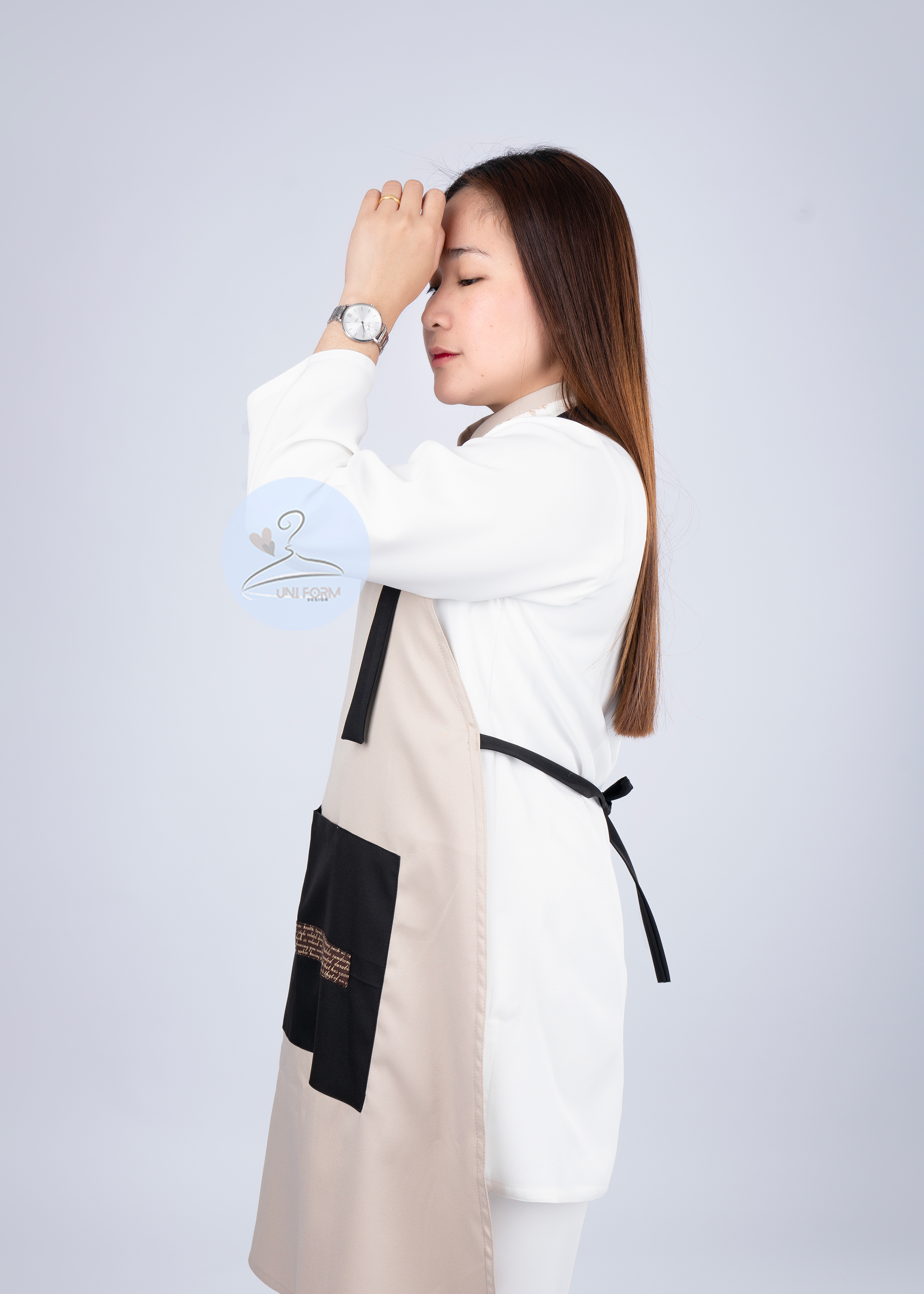 مريلة البيج الكلاسيكي - Uniformdesign